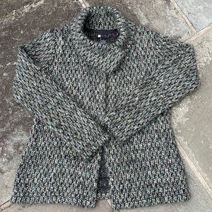 Carole Little Knit Cardigan Sweater Sz L